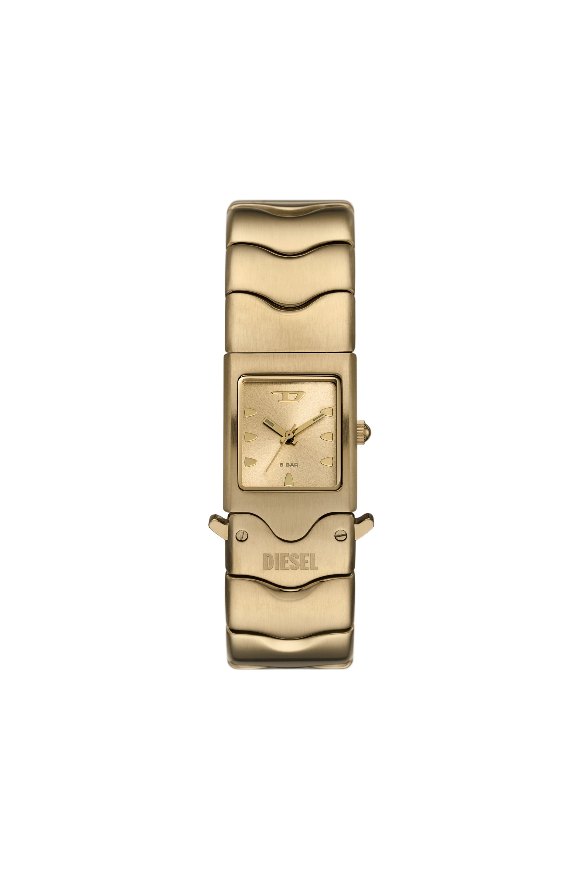 Women's Diesel Closer Three-Hand Gold-Tone Stainless Steel Watch