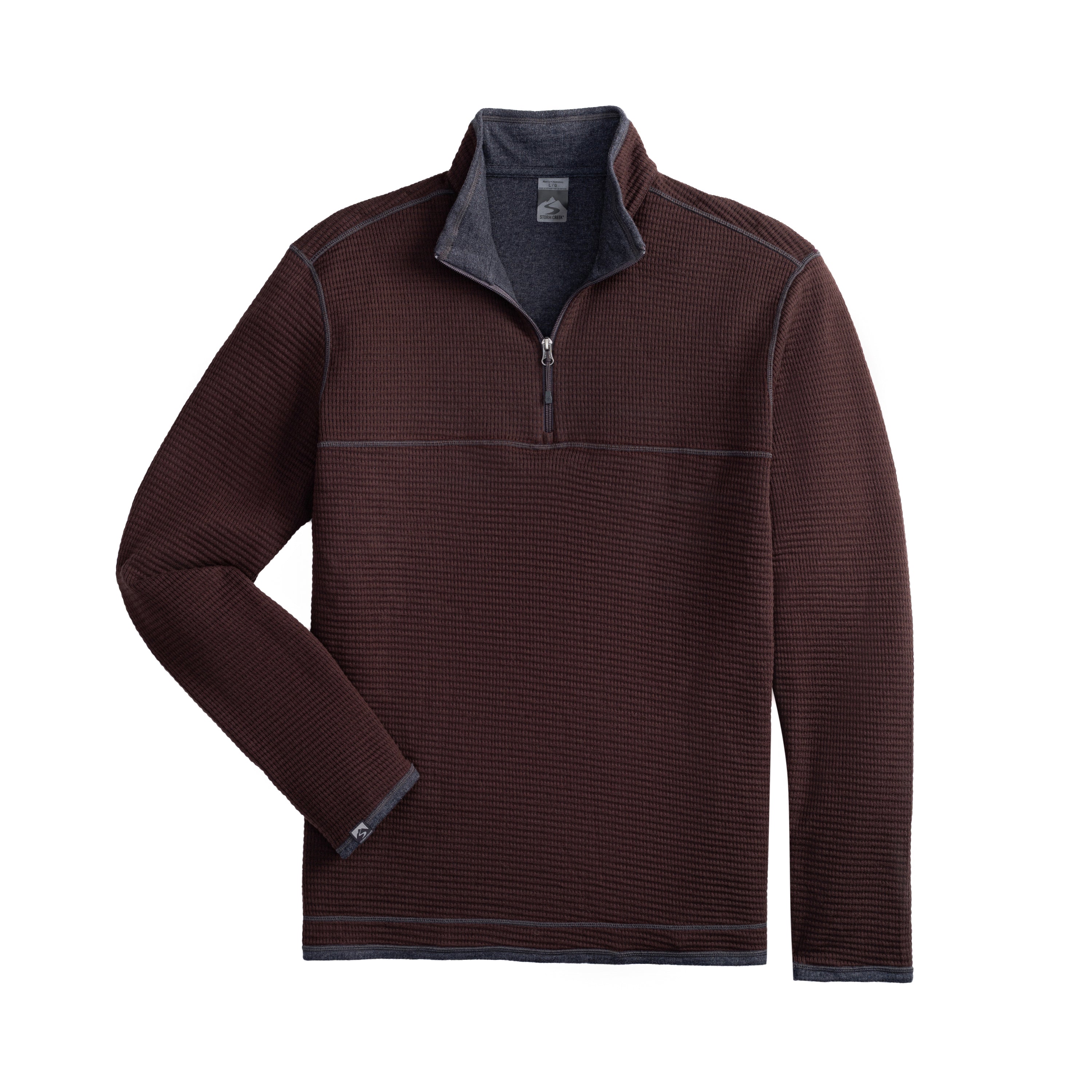 Men's Maverick Waffle Knit Quarter Zip – Storm Creek Distributor Site