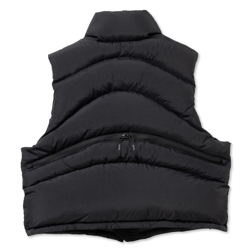ROTOL / CURVY DOWN VEST – Black | disarm | no. ROTOL 通販 愛媛県松山市