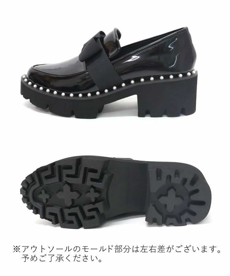 パールリボンローファー[C]