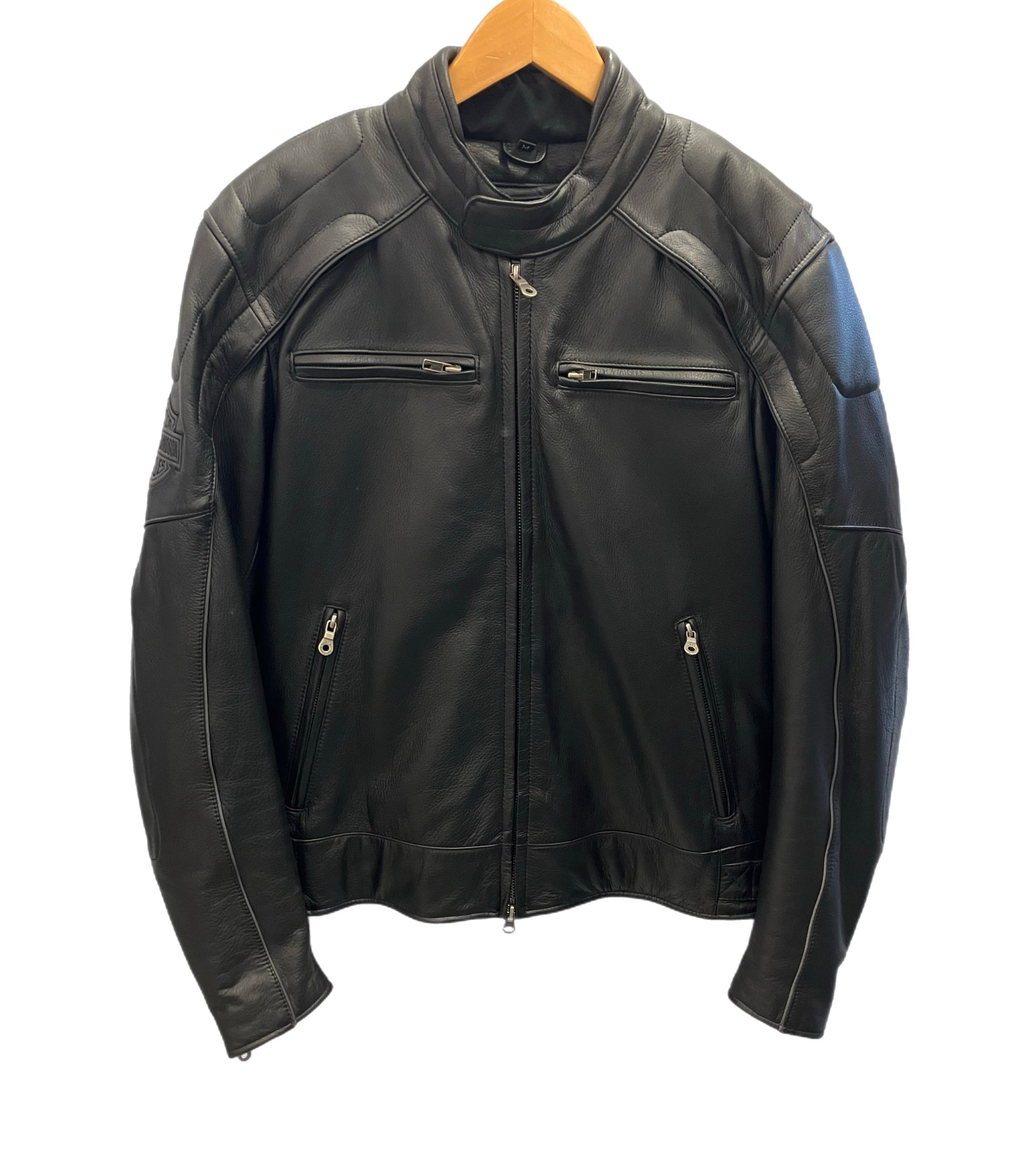 美品 ハーレーダビッドソン 純正 シングルライダース Mジャケット