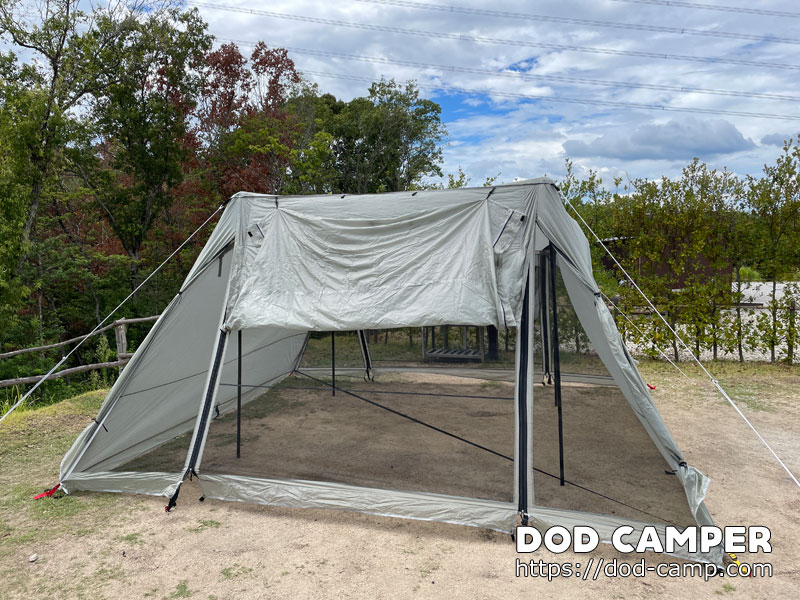 DOD】ヨンヨンベース TT5-821-GY【ギアレビュー】 | DOD CAMPER（DODは