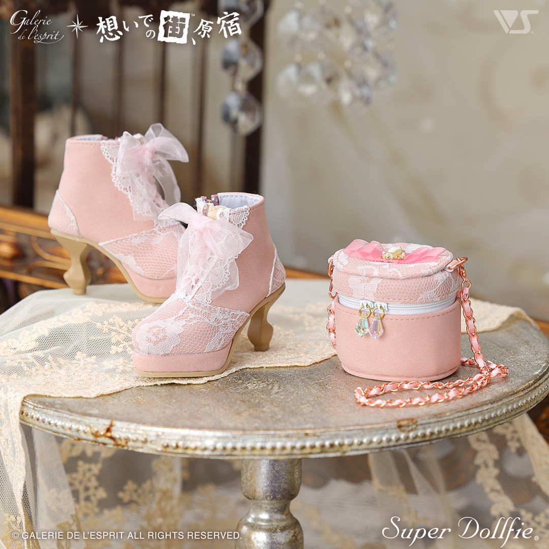 Chain Vanity Bag & Organza Lace-up Boots Set | ボークス公式