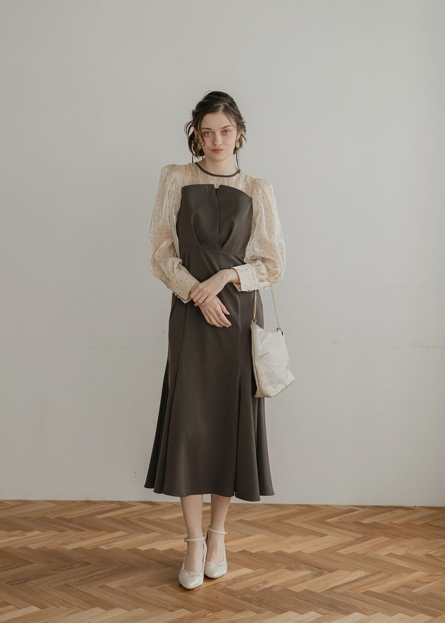 DorryDoll｜ドットスリーブマーメイドドレス