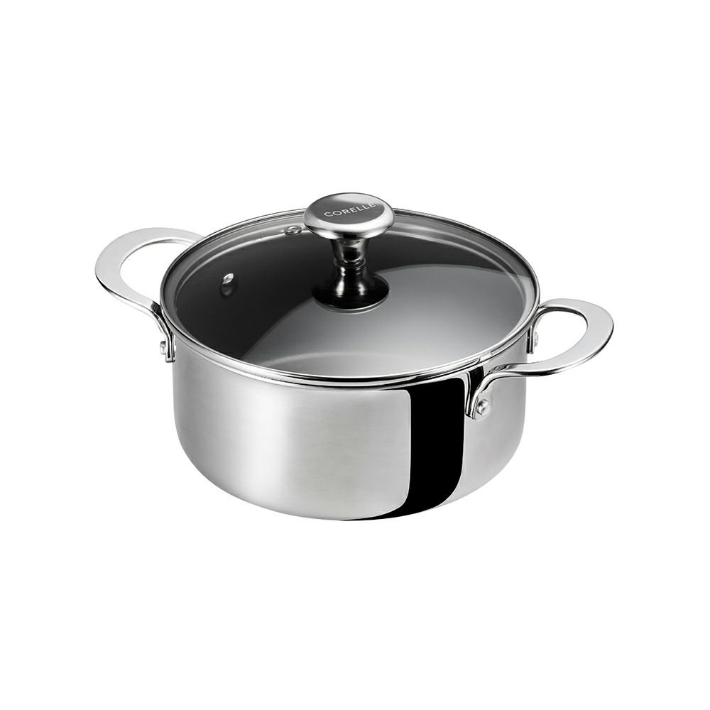 CORELLE(コレール) IH対応 キャセロール 20cm ガラスふた セット