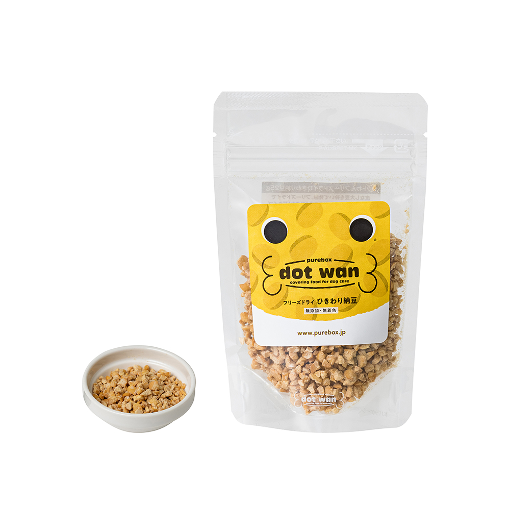 ドットわん フリーズドライひきわり納豆｜自然食ドッグフードのおやつ
