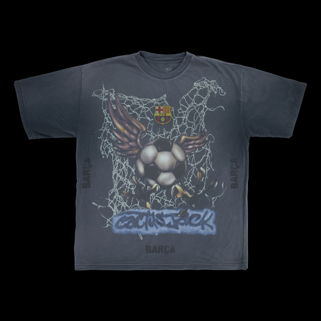 ของแท้ ] เสื้อยืด Cactus Jack Travis Scott CJ X FCB WASHED SPRAY