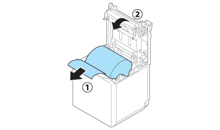 ロール紙のセット/交換 - TM-m30 - EPSON