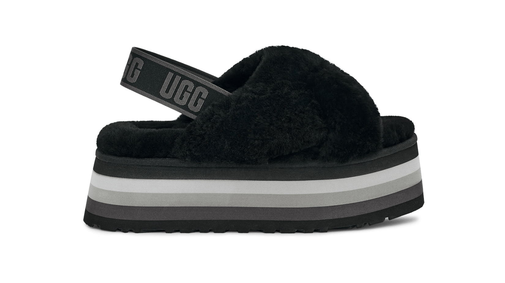 ゆ*ま様 【美品】UGG ディスコ ノット スライド 厚底サンダル ブラック