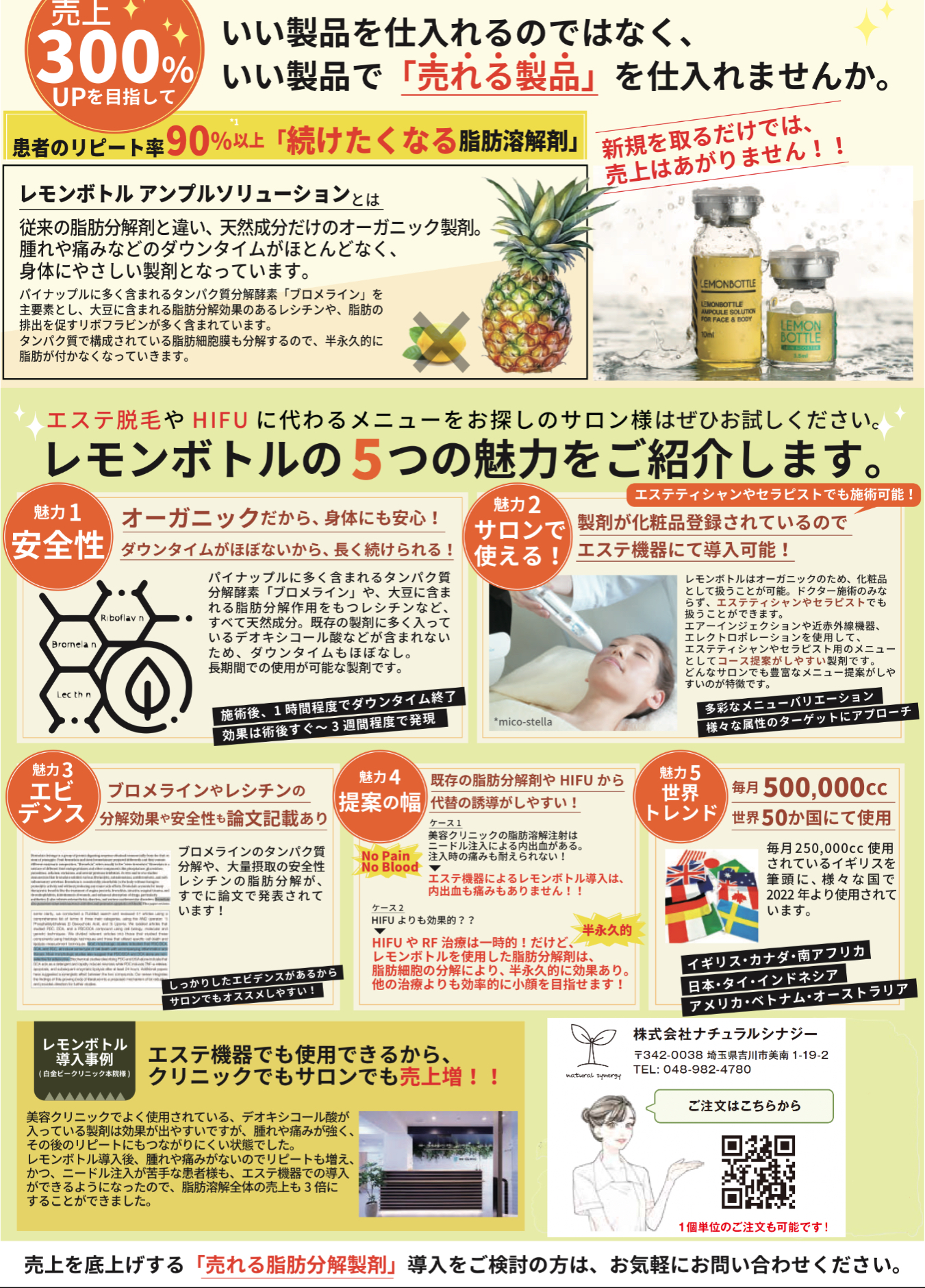 今、人気絶頂！韓国初「脂肪溶解剤 レモンボトル 🍋」お問い合わせ殺到