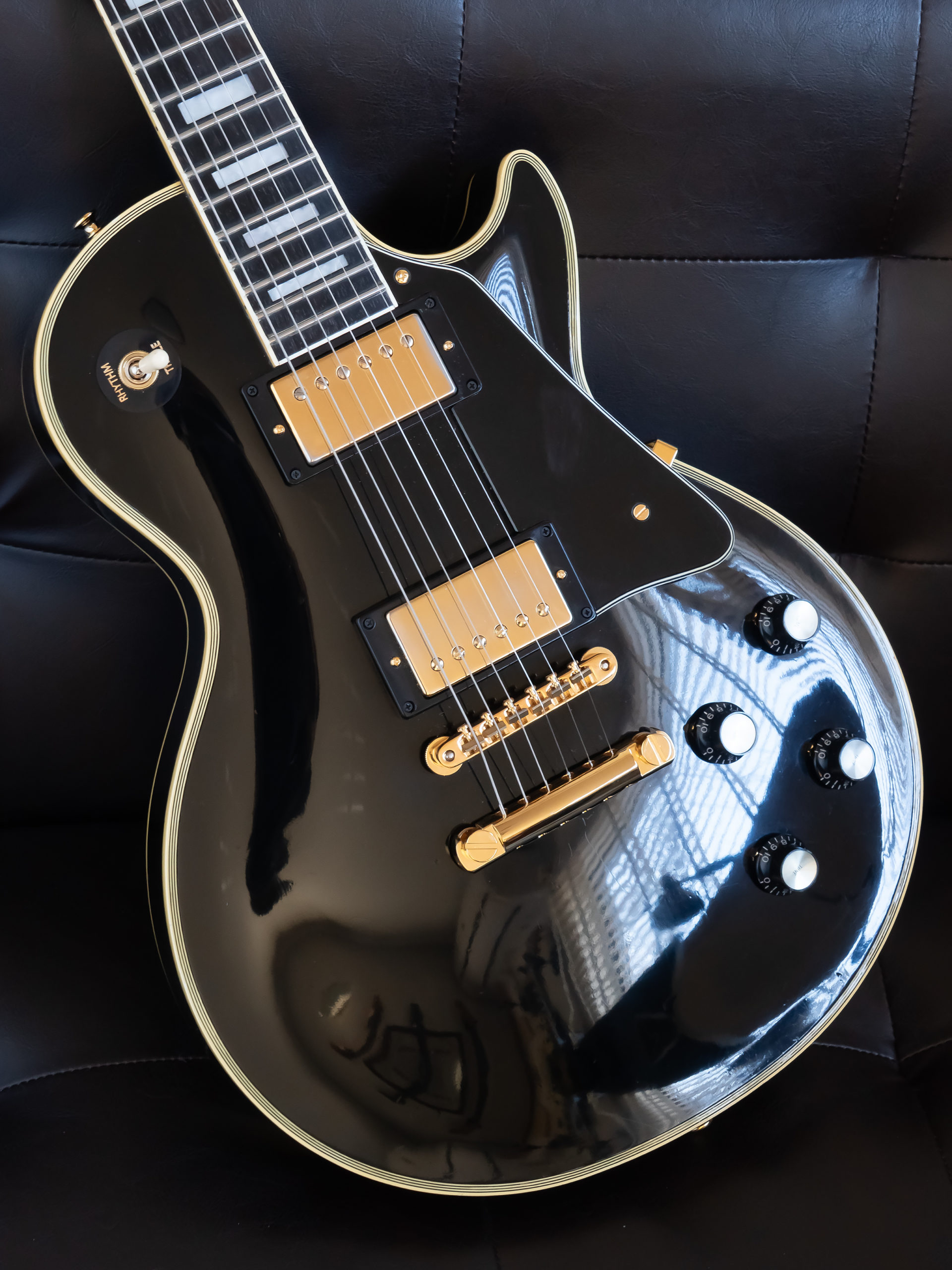 Greco EGC Les Paul Custom (Ebony Black Around 1990 Made In Japan