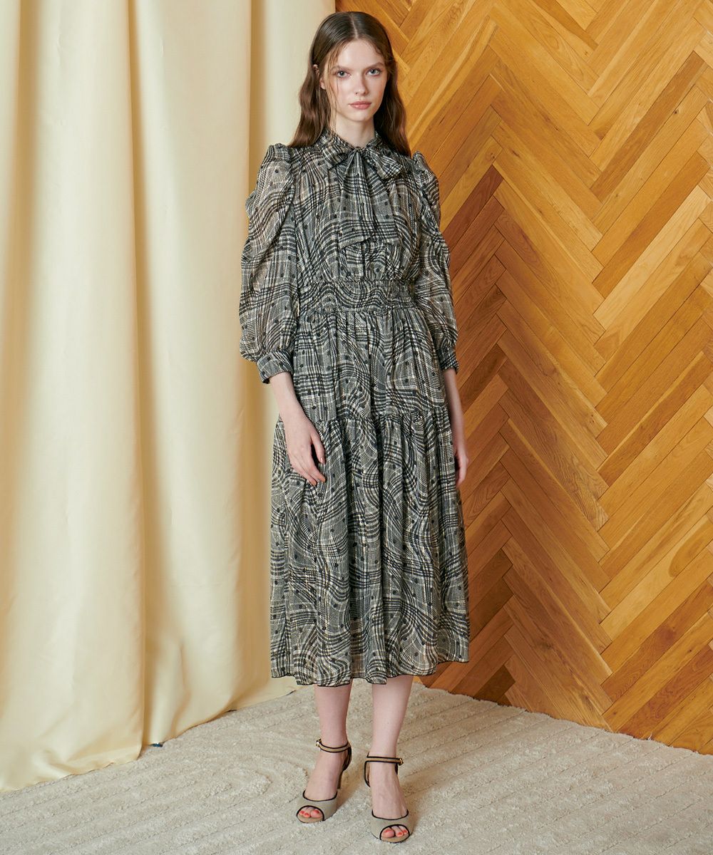 CORCOVADO / Polyester Chiffon ボウタイドレス CORCOVADO Night STORE