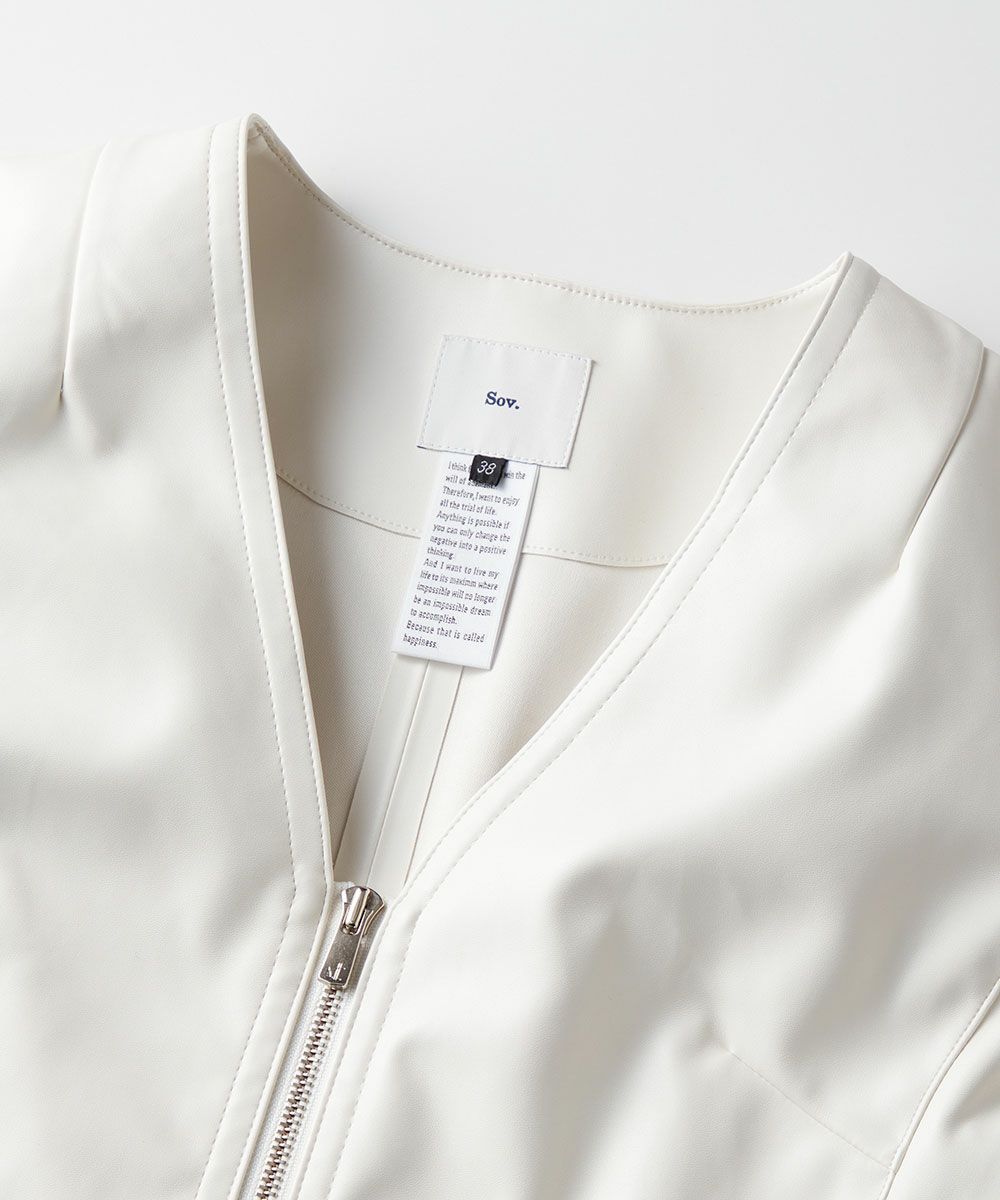 Sov. / フェイクレザージャケット OUTERS Night STORE | ダブル