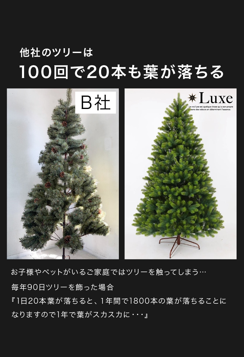 dショッピング |【全力価格】 Luxe(TM)正規品 クリスマスツリー 180cm
