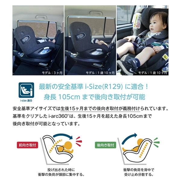 dショッピング |JOIE チャイルドシート アイ・アーク360 ISOFIX i-Size
