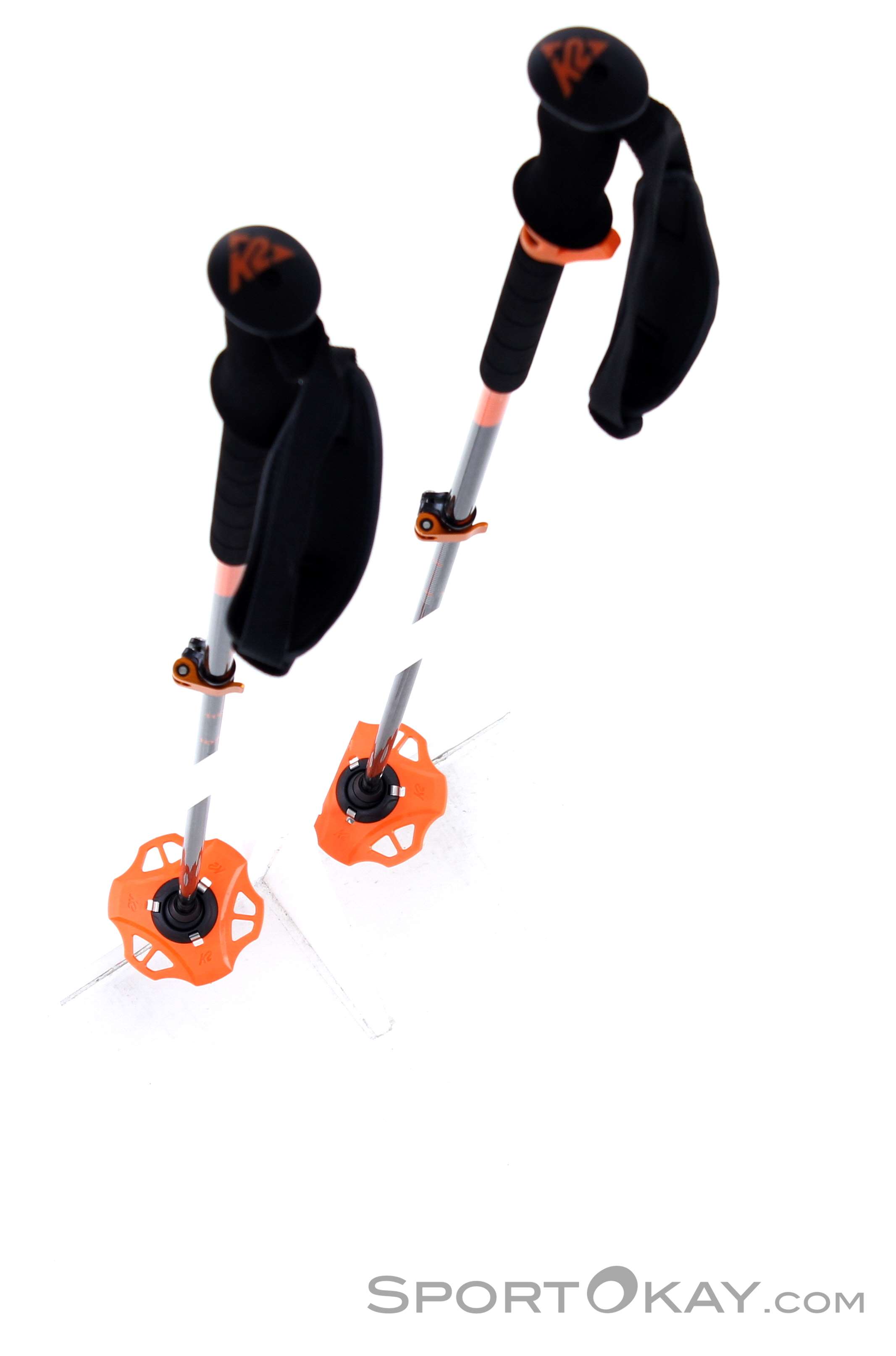 K2 Lockjaw Carbon Plus 105-145cm Skipoles - Telescopic Poles 2 Pcs