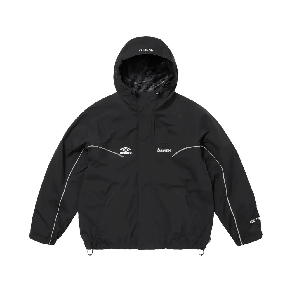 Umbro x Supreme Jaqueta GORE-TEX Hooded Black - Droper