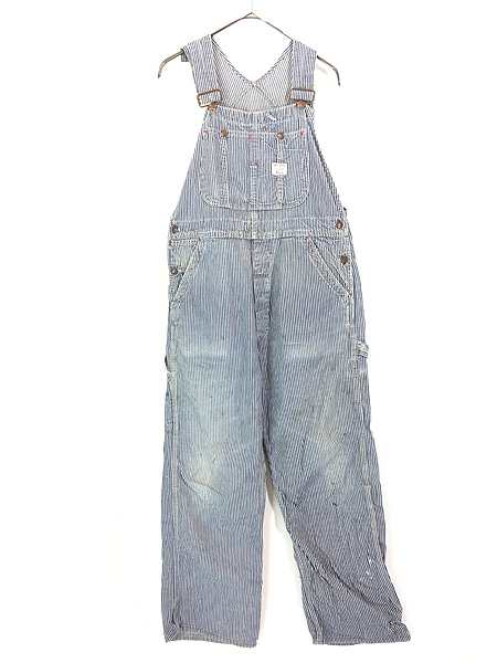 襤褸 60s bigmac ヒッコリー オーバーオール フェード 雰囲気◎ 襤褸