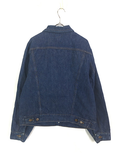古着 70s USA製 Wrangler 黒タグ サイレントW フラップ 2ポケ 濃紺