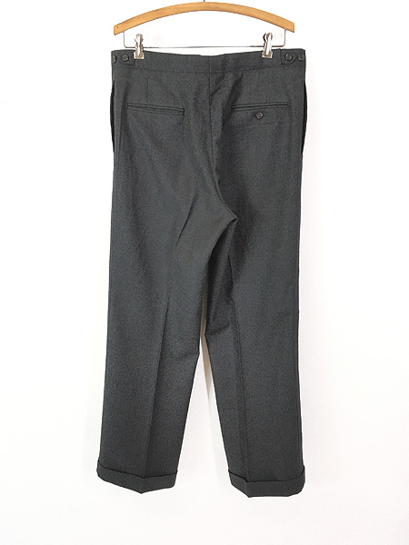 古着 90s Polo Ralph Lauren 無地 ソリッド ウール タック スラックス