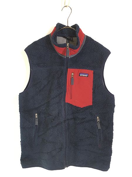 古着 06s USA製 Patagonia ワンポイント ソリッド シンチラ フリース