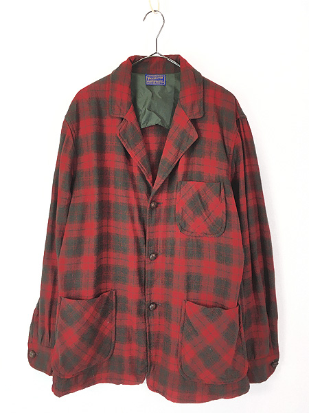 古着 60s Pendleton オンブレ チェック ウール テーラード ジャケット