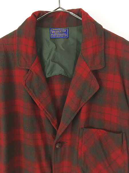 古着 60s Pendleton オンブレ チェック ウール テーラード ジャケット