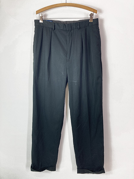 古着 Polo Ralph Lauren 2タック スラックス ドレス パンツ W34 L30