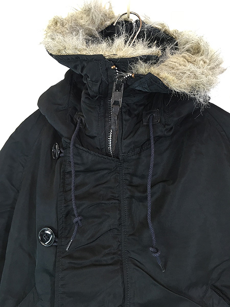古着 80s USA製 ALPHA INDUSTRIES N-2B 6278F ファー フード