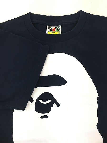 古着 90s A BATHING APE 初期 エイプ 大猿 100% コットン Tシャツ S