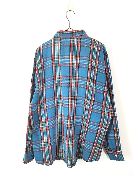 古着 70s BIG MAC カラフル チェック ヘビー フランネル シャツ