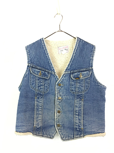 古着 70s USA製 Lee STORM RIDER 222-0441 4ポケット デニム ボア