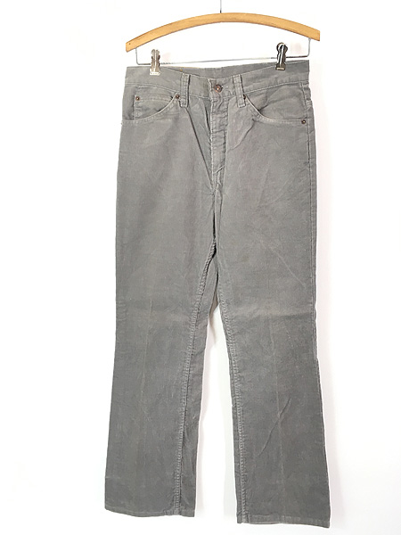 古着 80s USA製 Levi's 517-1555 グレー コーデュロイ パンツ コーズ