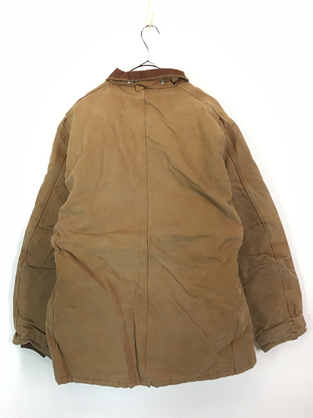 古着 90s USA製 Carhartt ブラウン ダック パデット トラディショナル