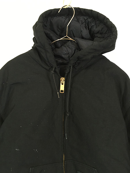 古着 90s Carhartt ブラック ナイロン ダック パデット アクティブ