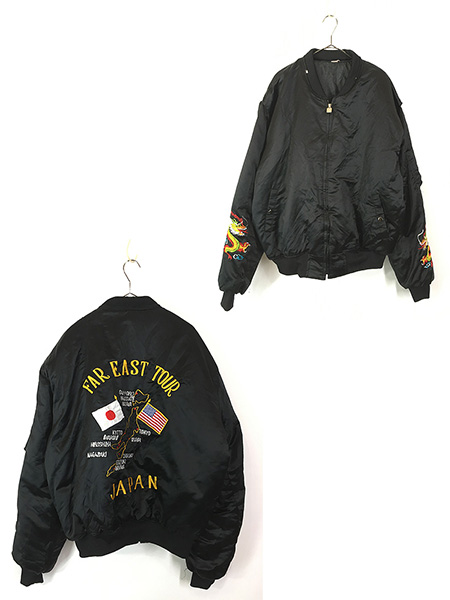 古着 80-90s 「Far East Tour Japan」 豪華 龍 ドラゴン パデッド