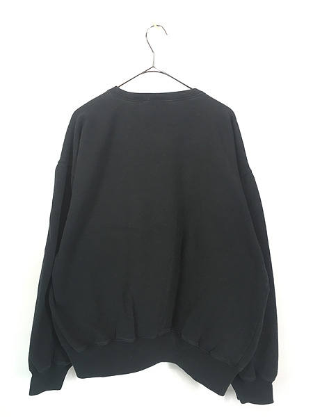 古着 90s GAP 無地 ソリッド ブラック 前V スウェット トレーナー XL