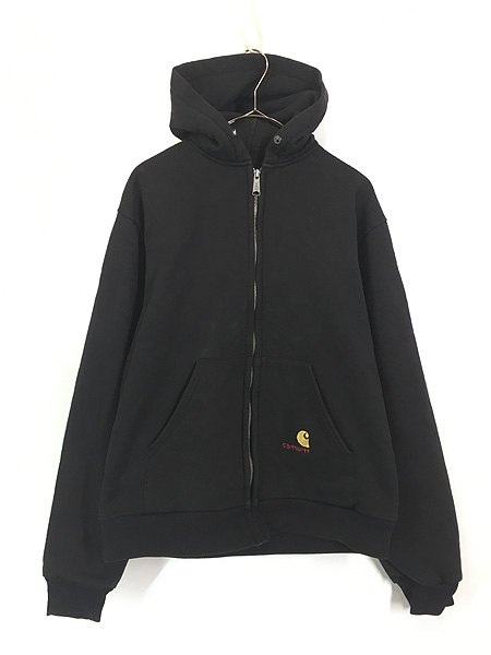 古着 90s Carhartt 裏地 メッシュ ワンポイント パッチ スウェット