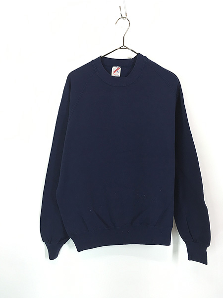 古着 90s USA製 Jerzees 無地 ソリッド プレーン ラグラン スウェット