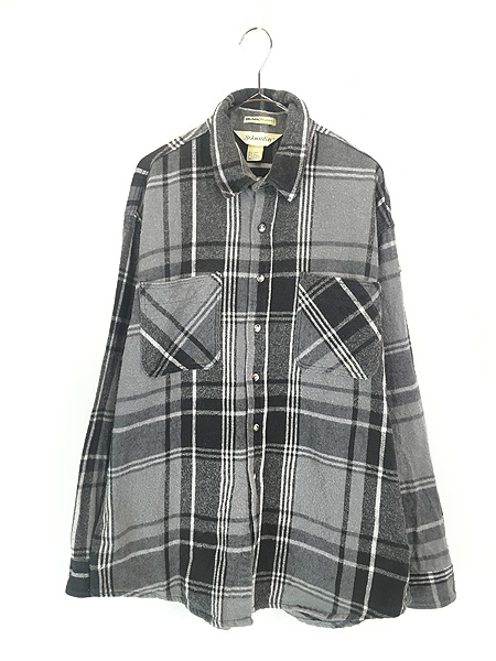 古着 80s USA製 St John's Bay BIG MAC 好配色 モノトーン チェック