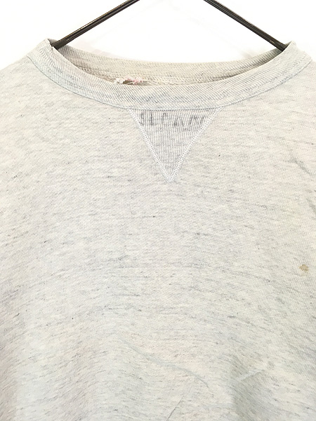 古着 50-60s USA製 Russell 無地 ソリッド 100%コットン 前V