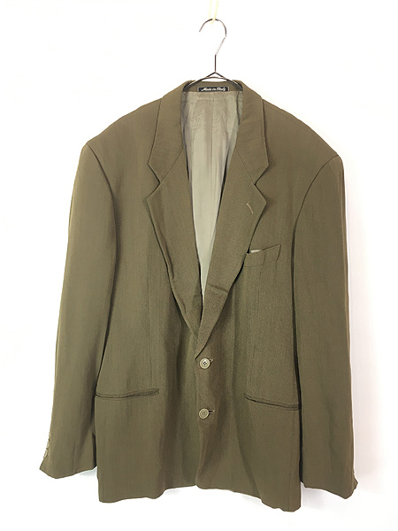 古着 90s Italy製 EMPORIO ARMANI 上質 レーヨン ウール テーラード