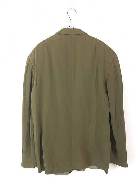 古着 90s Italy製 EMPORIO ARMANI 上質 レーヨン ウール テーラード