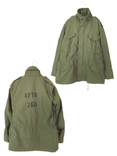 古着 90s 米軍 US ARMY M-65 「NPTU 260」 サブマリン 2段 ステンシル