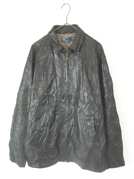 古着 90s TANNERY WEST ハの字 本革 レザー ダブル ライダース