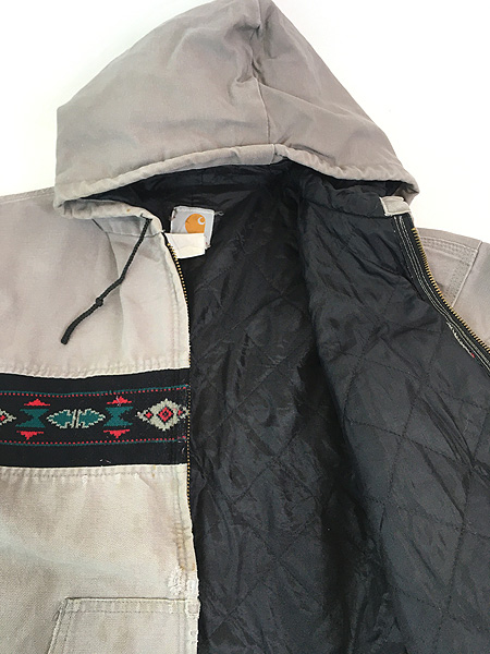 古着 80s Carhartt ネイティブ パターン!! グレー ダック アクティブ