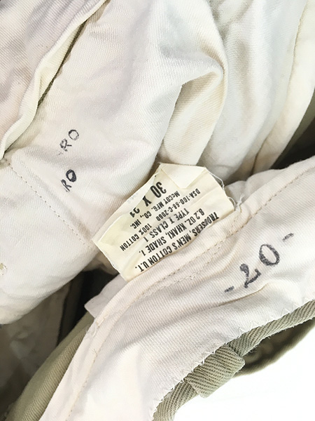 古着 60s 米軍 US ARMY 「Type-1 Class-1」 ミリタリー 8.2oz コットン