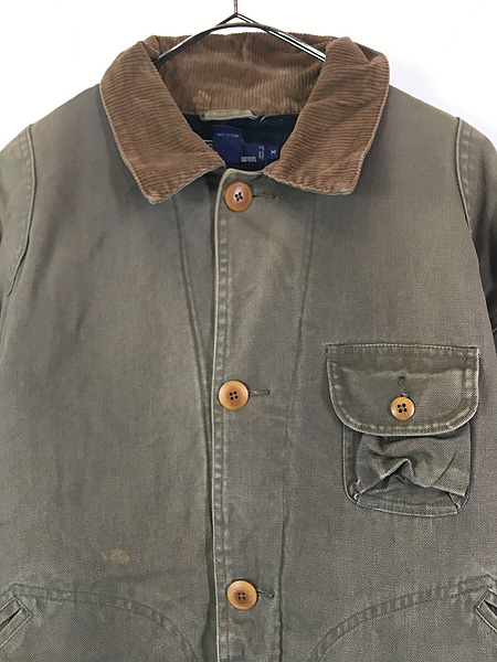 古着 90s Polo Ralph Lauren ウール ブランケット 襟 コーデュロイ