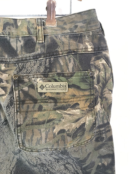 古着 90s Columbia リアルツリー カモ 迷彩 Wニー ペインター パンツ