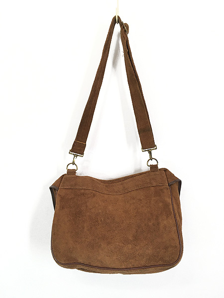 雑貨 古着 60s LL Bean 本革 スエード レザー フラップ ショルダー